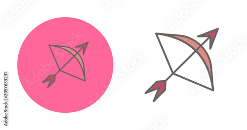 Bow and arrow Vector Icon