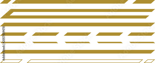 Racing car stripe collection vector illustration featuring sporty decal lines dynamic vinyl graphics automotive side accents and custom vehicle wrap design elements set
