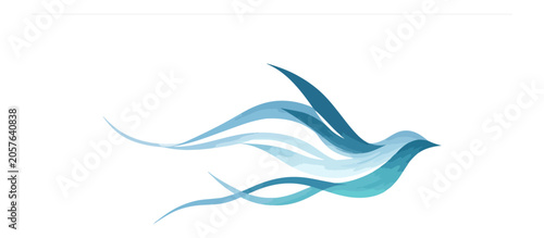 Abstract birds in flight