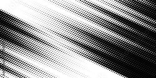 Tableau sur toile Dots halftone white and blue color pattern gradient grunge texture background