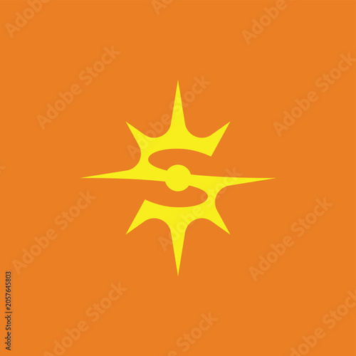 Letter S Sun Logo
