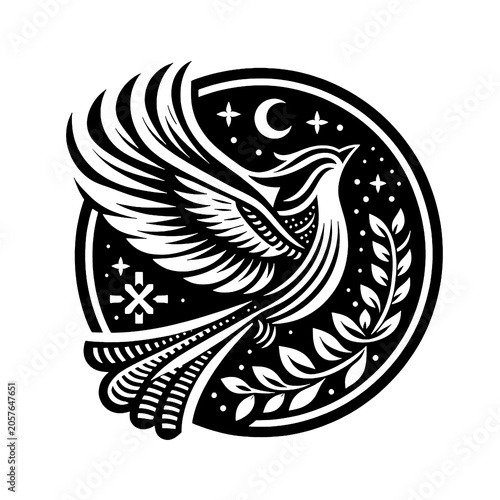 vector illustration of a bird