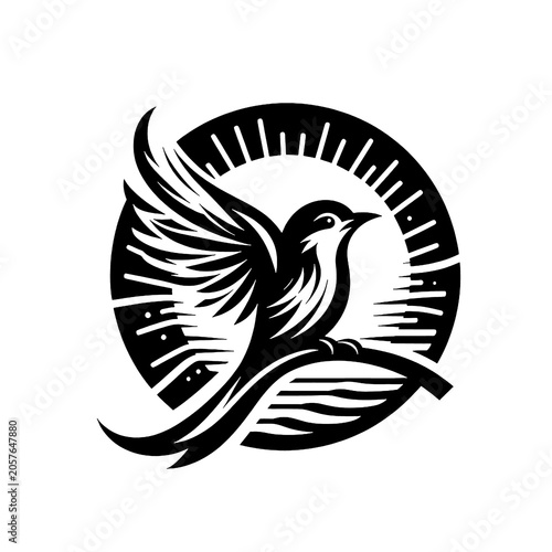 vector illustration of a bird