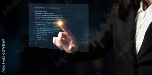 Foto Script programming for task manager user interface, handling form submission, in