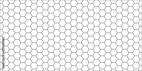 Принти на полотні Abstract hexagonal honeycomb tessellation pattern background, modern geometric g