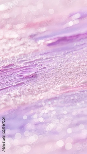 Light pink-purple impasto oil painting texture background, covered with shimmer pearlescent glitter bokeh, soft macaron low-saturation dreamy abstract texture material.