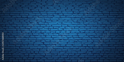Blue brick wall texture background with uniform masonry surface design for decorative abstract creative modern architectural digital wallpaper backdrop