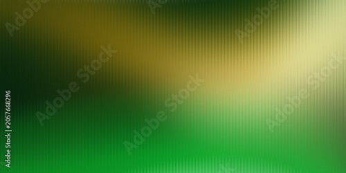 Abstract background featuring smooth emerald green and golden gradients with subtle vertical stripes, soft motion blur, luminous highlights and gentle flowing waves