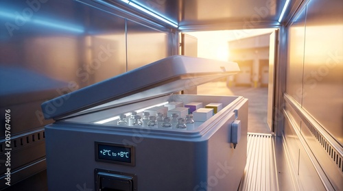 Pharmaceutical Cold Chain Transport with Temperature Controlled Medical Storage Container