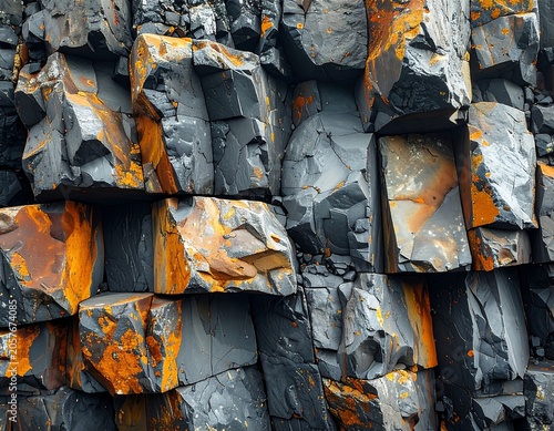 Rusty metal wall with orange corrosion.