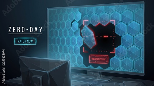 Computer monitor cyber security threat network infrastructure