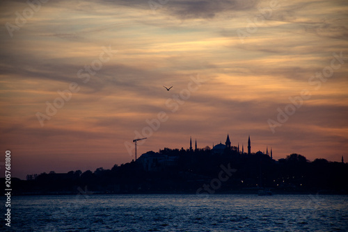 Photography sunset in istanbul
