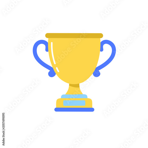 Golden Trophy Victory Symbol for Achievement and Success