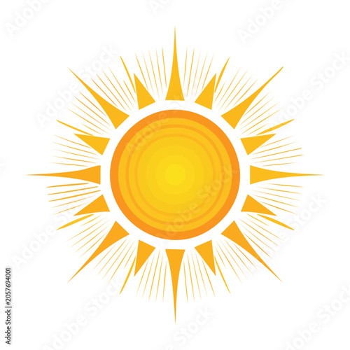 Flat Sun Graphic Design