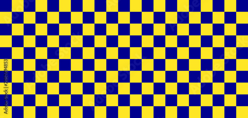 Eye-catching abstract background with a vibrant blue and yellow checkerboard pattern. Ideal for branding, advertising, social media, packaging, and modern creative designs.
