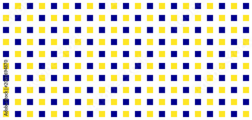 Colorful abstract background featuring a geometric grid of blue, yellow, and white squares. Ideal for branding, presentations, digital media, and modern creative design projects.