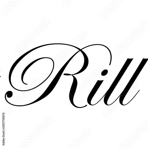 Billede på lærred rill