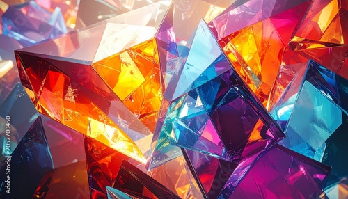 Bunte Glasfragmente