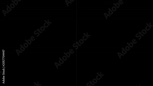 6 colorful geometric shapes scale up sequentially to full screen. Alpha channel, high quality, 4K resolution, seamless motion graphics overlay.