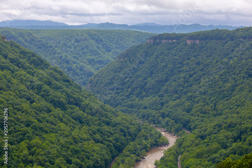Scenic views of the New River Gorge from Beauty Mountain