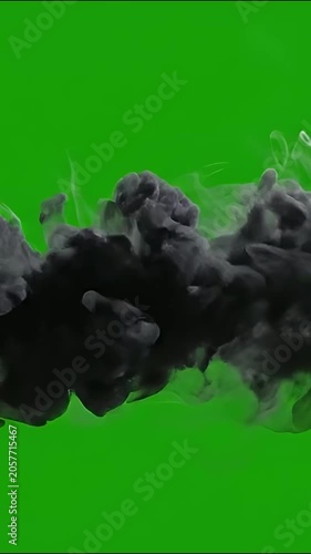 Creepy Volumetric Halloween Fog Overlay with Green Screen Background