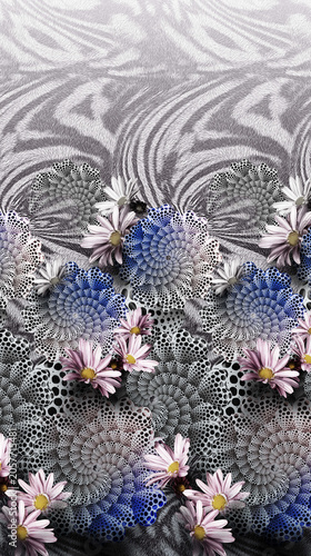 Bild auf Leinwand abstract floral background