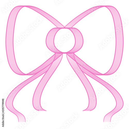 pink ribbon bow