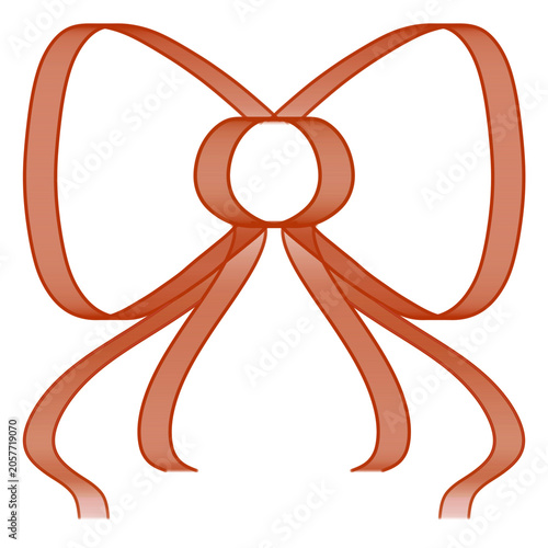 vector illustration of a red ribbon