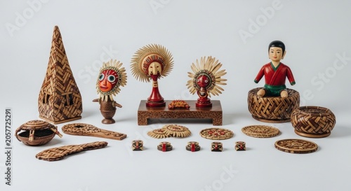 a wooden figure of a girl