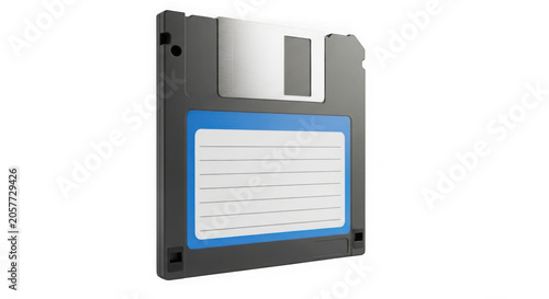 Plakat Old floppy disk on white