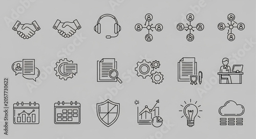 set of different types of icons