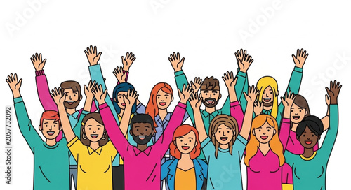 group of people holding hands