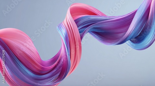 Abstract flowing design with bright colors and smooth lines against a gradient background