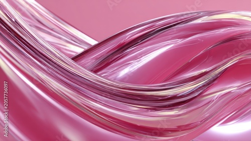 Abstract pink fabric texture with soft folds and elegant curves