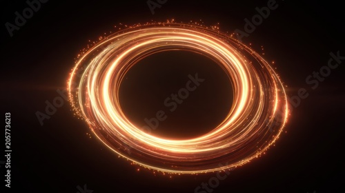 Abstract illustration of a luminous celestial object in deep space against a dark background