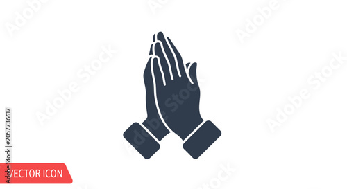 Foto Praying Hands Together in Faith.