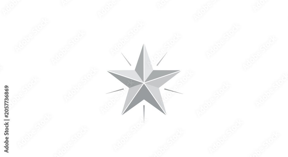 Fototapeta premium Shining Star Icon Symbol Graphic.