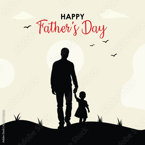 Father's day sale promotion calligraphy poster