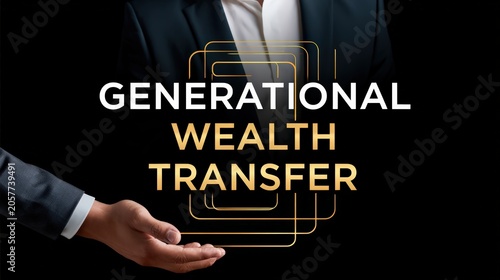 Generational Wealth Transfer Between Business People Concept
