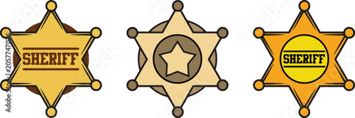 Photos Best quality sheriff star icons in png eps jpg formats for design needs
