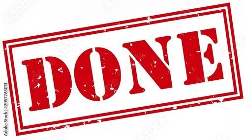 Done Completed Finalized Finished Official Stamp