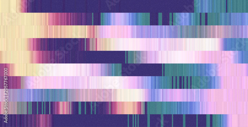 Wide Glitch TV Stripes Screen. Random Width Lines Glitch Overlay Texture. Retro Vintage TV Signal Error Aesthetics. Line Halftone Gradation Effect Pattern. Abstract Lines Vector Illustration. Gradient