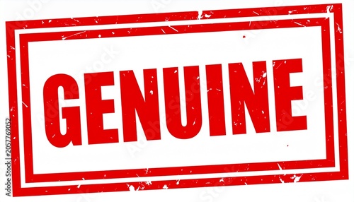 Genuine Authentic Legitimate Verified Official Stamp