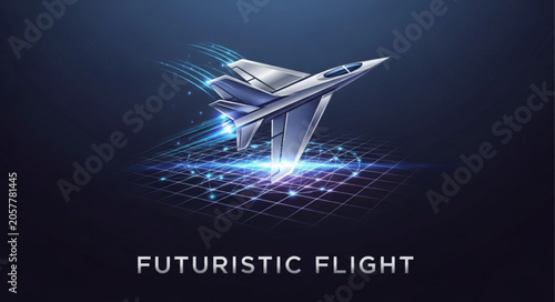Futuristic Jet Aircraft Flying with Speed and Innovation.