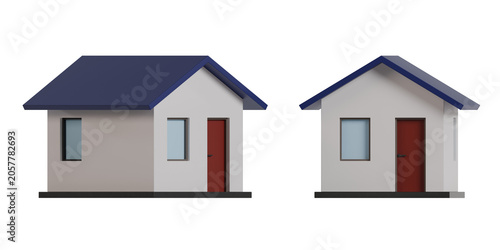 3D Home house object high-resolution High-quality rendering PNG
