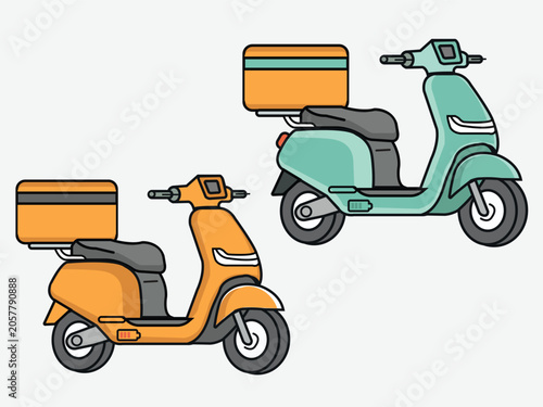 Electric scooter bicycle delivery motorcycle