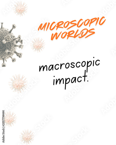 Tableau sur toile Science concept typography