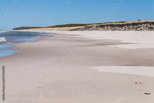 Bild auf Leinwand Bialogora beach. Baltic Sea. Bialogora. Poland