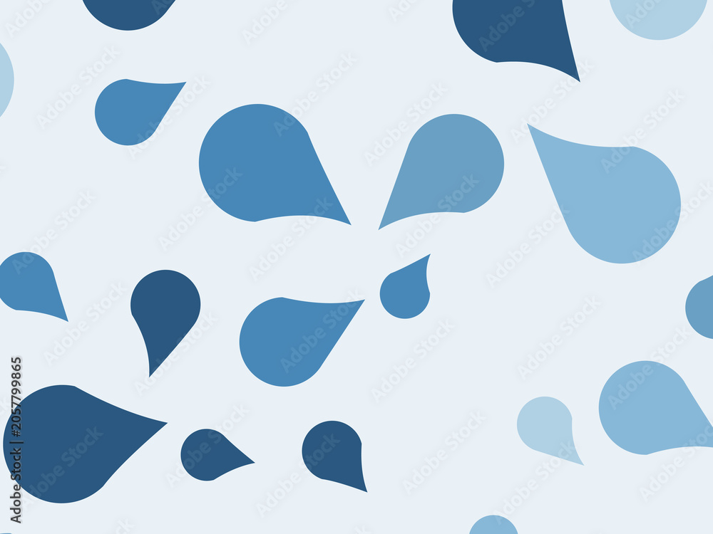 Fototapeta premium Teardrop Swoosh Pattern Minimal Modern Design