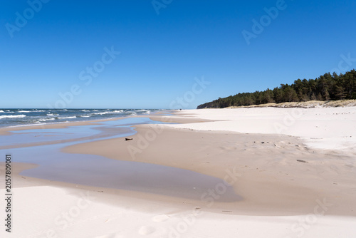 Wierzchucino beach. Baltic Sea. Wierzchucino. Poland